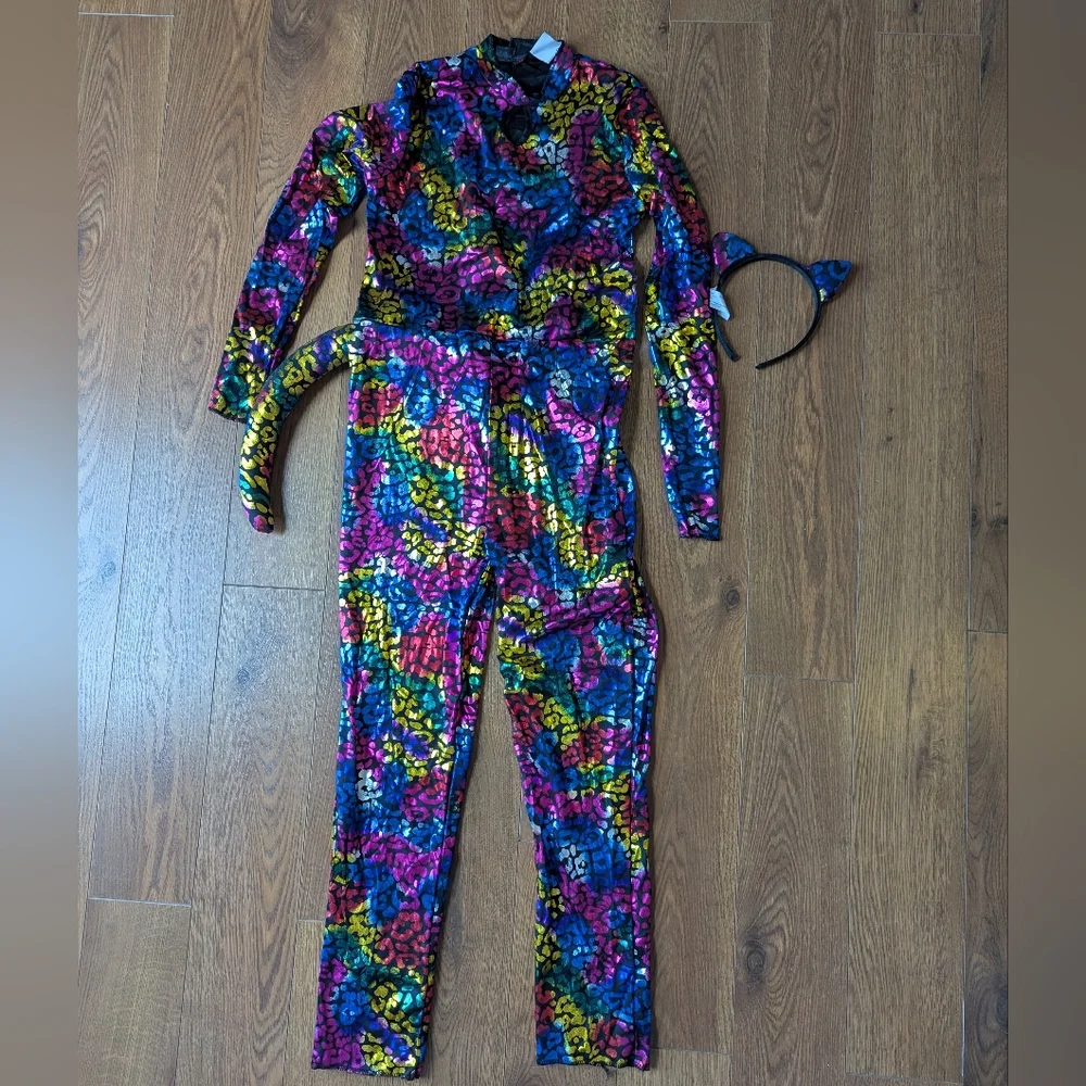 Hyde & Eek! Wild Cat Halloween Costume Kid Multicolor NWT  M L